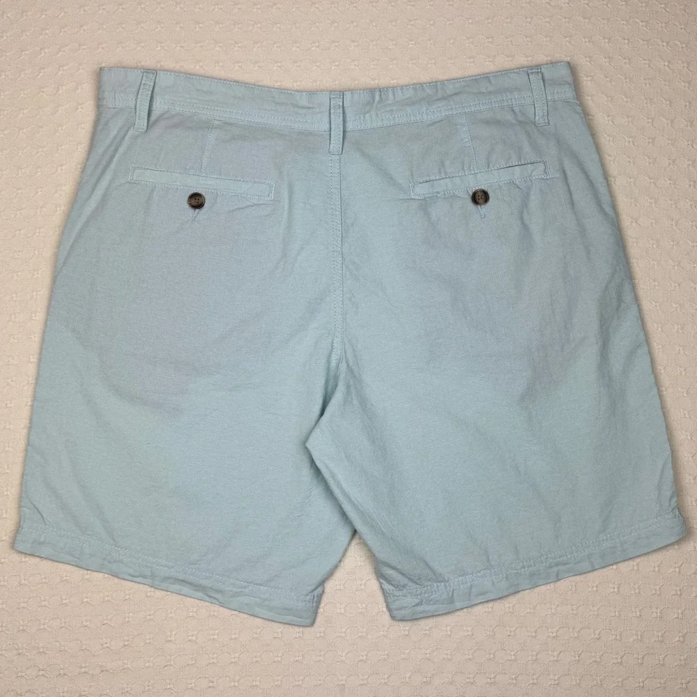 14th & Union Chino Shorts Lot of 2 Slim Fit Men 38 Blue & Red Oxblood Cotton NWT